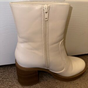 Women's White Ankle Boots